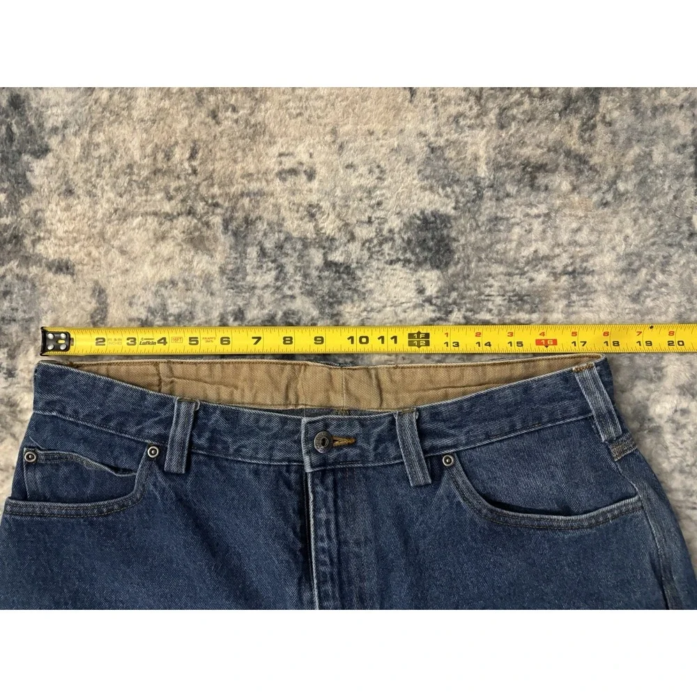 Duluth Trading Ballroom Jeans Pants Relaxed Fit Denim Work Mens Sz 37x30 (35x30)